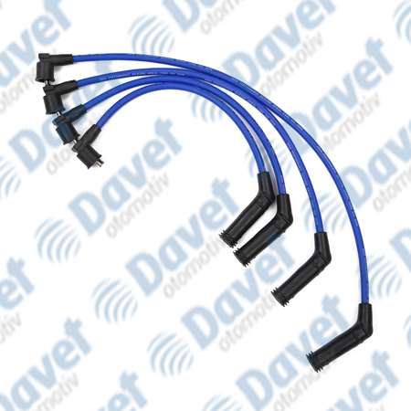 WORG HY-15404 Buji Kablosu Takim Mavi Silikon 7mm Hyundai Accent 1.5i 12v Sohc Lpg`Li Araclara Ozel  ####